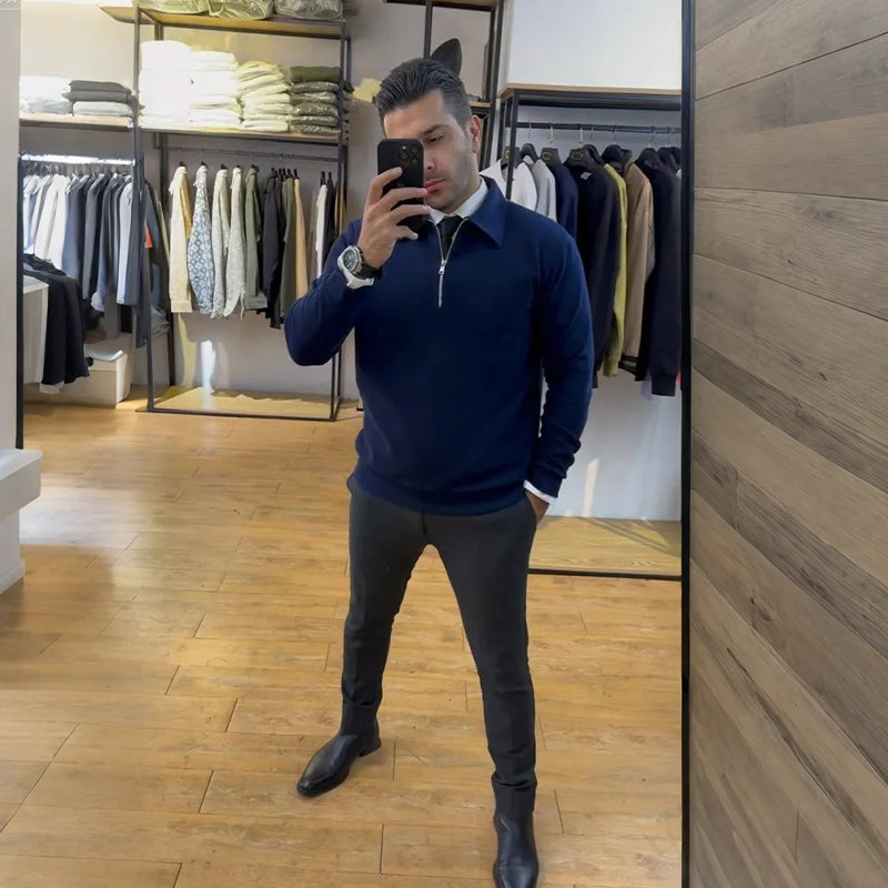 Men's Slim-Fit Half-Zip Top