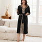 Women’s Cozy Hooded Leopard Print Bathrobe