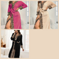 Women’s Cozy Hooded Leopard Print Bathrobe