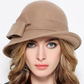 Women’s Vintage Cloche Hat with Side Bow