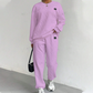 Casual Long Sleeve Knit Pullover & Pants 2-Piece Set