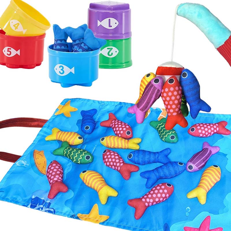 🐟 2-in-1 Magnetic Fishing & Stacking Cup Toy for Toddlers – Fun Meets Learning!