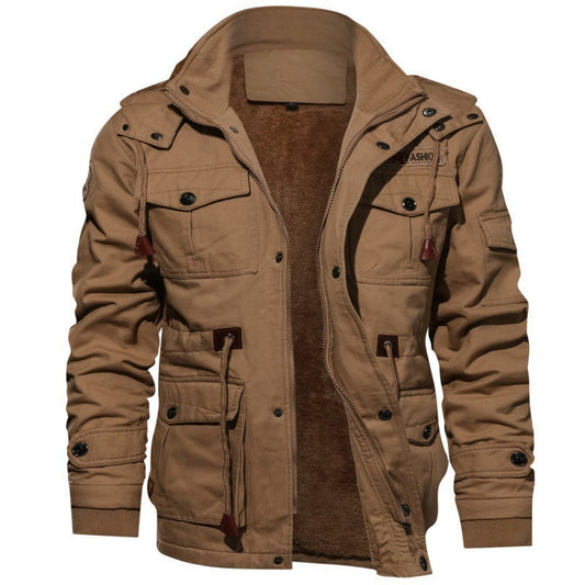 ⏳Time-Limited Special⏰Men's Winter Drawstring Cotton Military Driver Jacket - Comfort and Style Combined