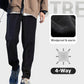 Unisex Solid Color Windproof Thermal Pants