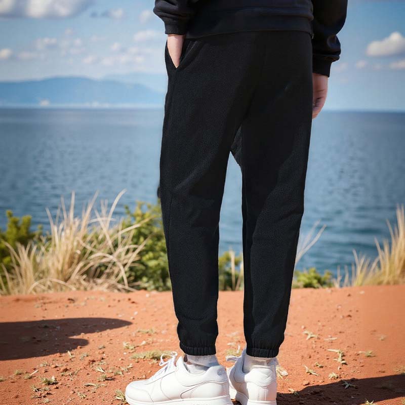 Unisex Solid Color Windproof Thermal Pants