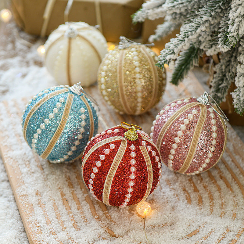 Sequin Shatterproof Christmas Ball Ornaments