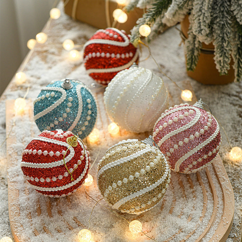 Sequin Shatterproof Christmas Ball Ornaments