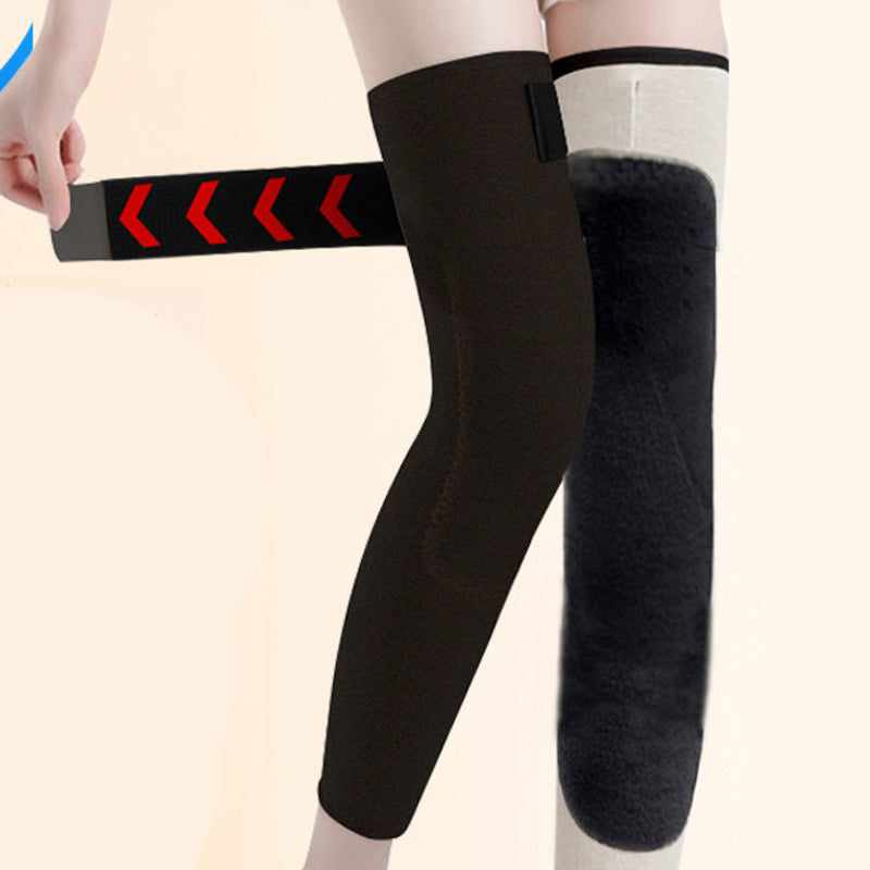 Winter Seamless Knee Warmers with Pockets