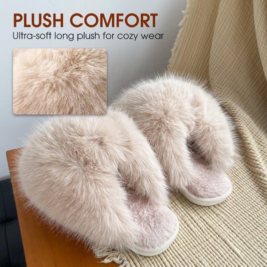 💜Limited time promotion 50%OFF💜Stylish Plush Fluffy Winter Slippers