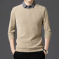 Men's Casual Faux Layered Long Sleeve Top