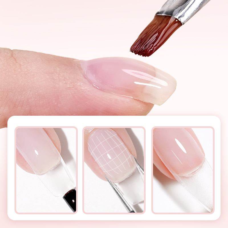 💅 BUY MORE GET MORE FREE! ✨ 2-in-1 Self-Leveling Nail Builder Gel - Base & Top Coat with 15s Quick Cure for Salon-Quality Manicure at Home 🌟🌀
