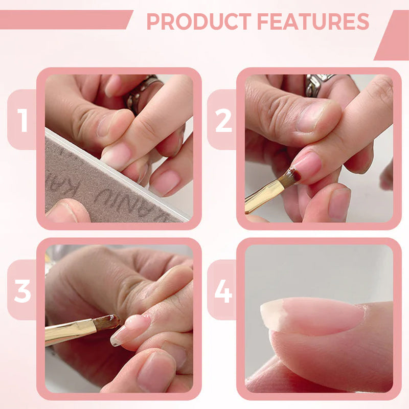 💅 BUY MORE GET MORE FREE! ✨ 2-in-1 Self-Leveling Nail Builder Gel - Base & Top Coat with 15s Quick Cure for Salon-Quality Manicure at Home 🌟🌀