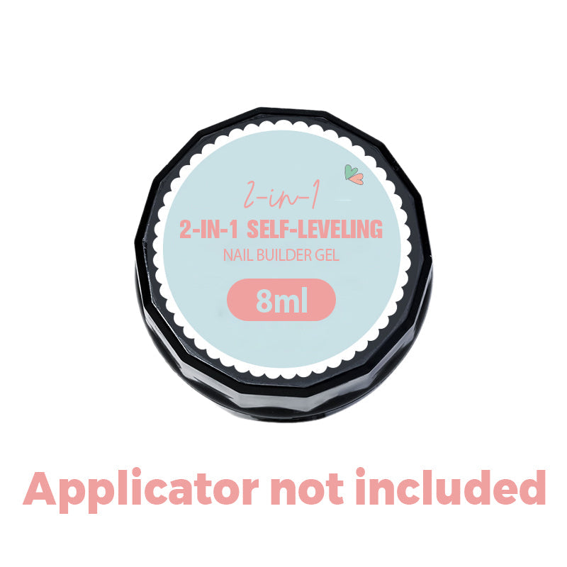 💅 BUY MORE GET MORE FREE! ✨ 2-in-1 Self-Leveling Nail Builder Gel - Base & Top Coat with 15s Quick Cure for Salon-Quality Manicure at Home 🌟🌀