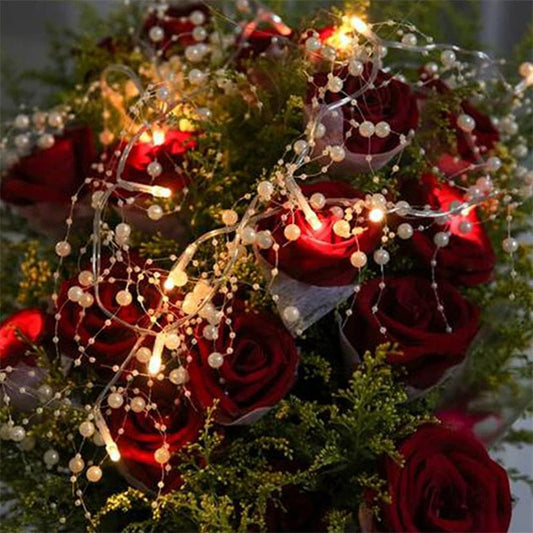 🎄Artificial Pearl Bead Garland for Christmas Tree