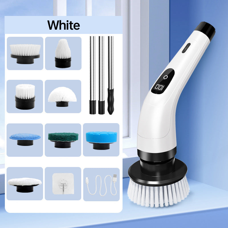 🔥LAST DAY SALE ⚡50K+ SOLD!🧽💦9-in-1 Electric Cleaning Brush🏠Multi-Purpose for Home