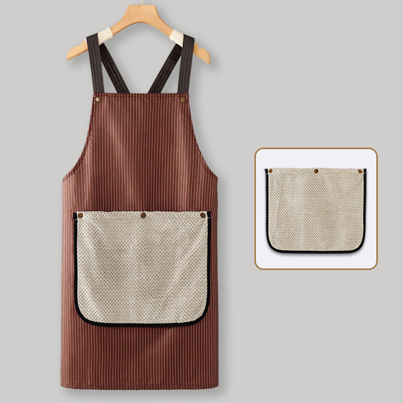 🔥NEW YEAR 50% OFF Sale!🔥Cross-Back Waterproof Apron with Detachable Hand Towel