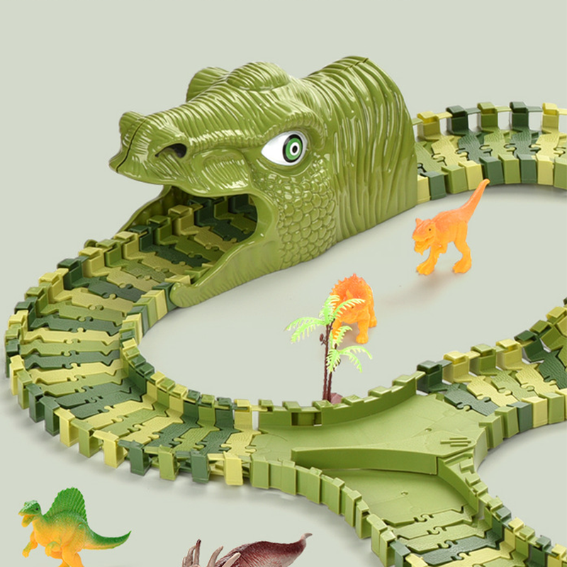 🎁Christmas Special Sale: Up to 50% Off!💝🦖Creative Dinosaur Theme Track Toy Set