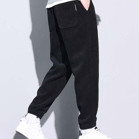 🔥50% OFF👖Tapered Drawstring Corduroy Pants with Pockets