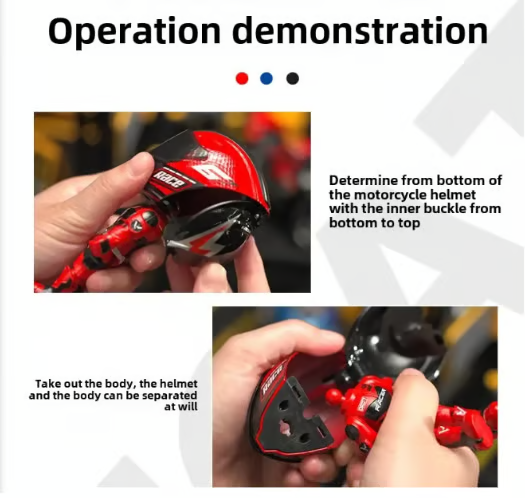 🤖💨 From Rider to Helmet — The Coolest Transforming Motorcycle Model Ever!