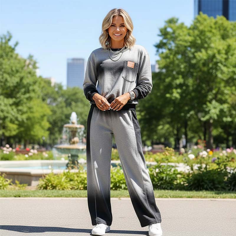 🔥Hot Sale Offers-Women's Casual Gradient Top and Pants Set