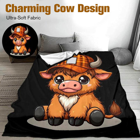 🎁Christmas Sale 49% OFF🎅✨Soft & Cozy Cartoon Cow Blanket