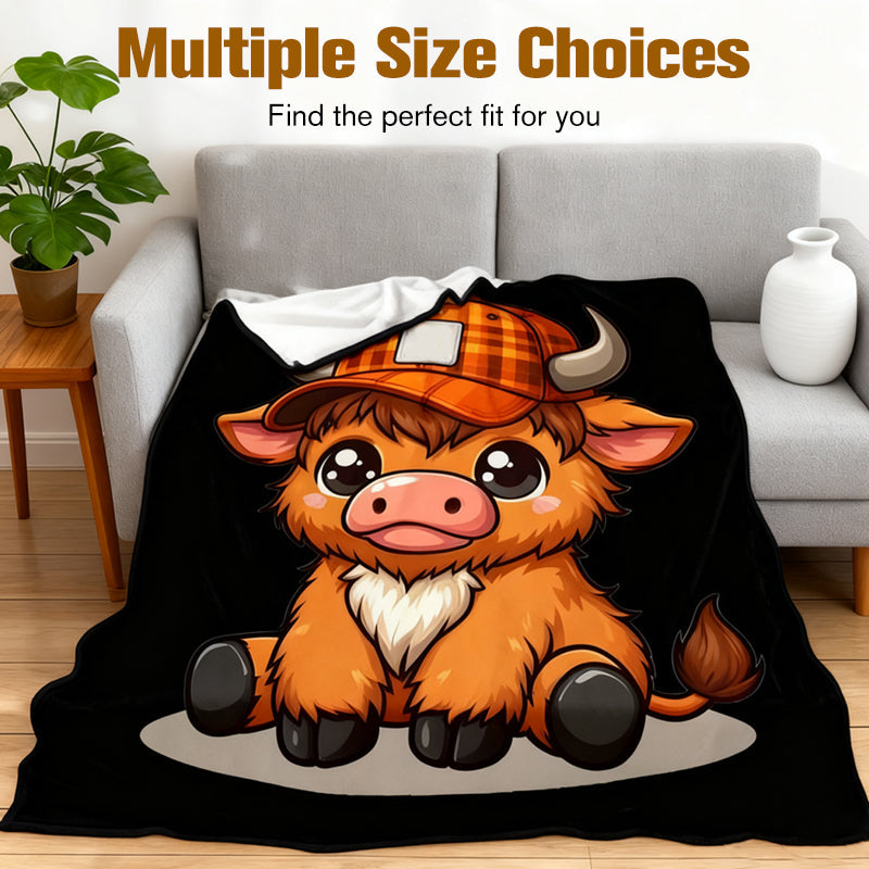 🎁Christmas Sale 49% OFF🎅✨Soft & Cozy Cartoon Cow Blanket