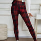 High-Elasticity Slim Fit Warm Plaid Leggings for Women