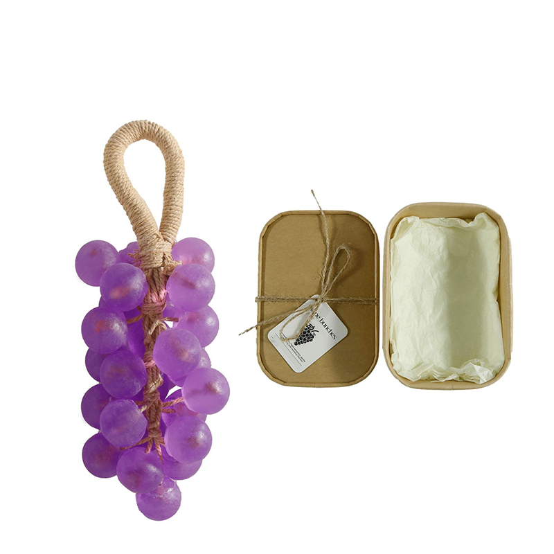 🍇🍑Artisan Pearl Grape Cluster Soap Gentle Cleansing Soap