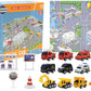 🚗Kids Advent Calendar for Boys: Alloy Construction Engineering Vehicle Toy Sets