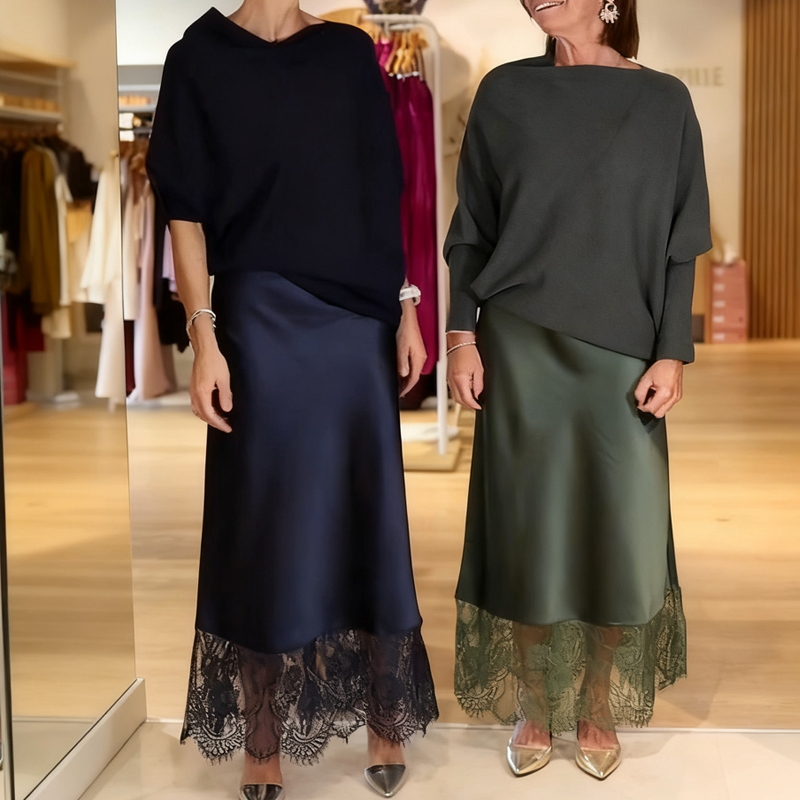 ✨Women's Elegant Top & Skirt 2-Piece Set -Chic Comfort for Every Occasion! 💃