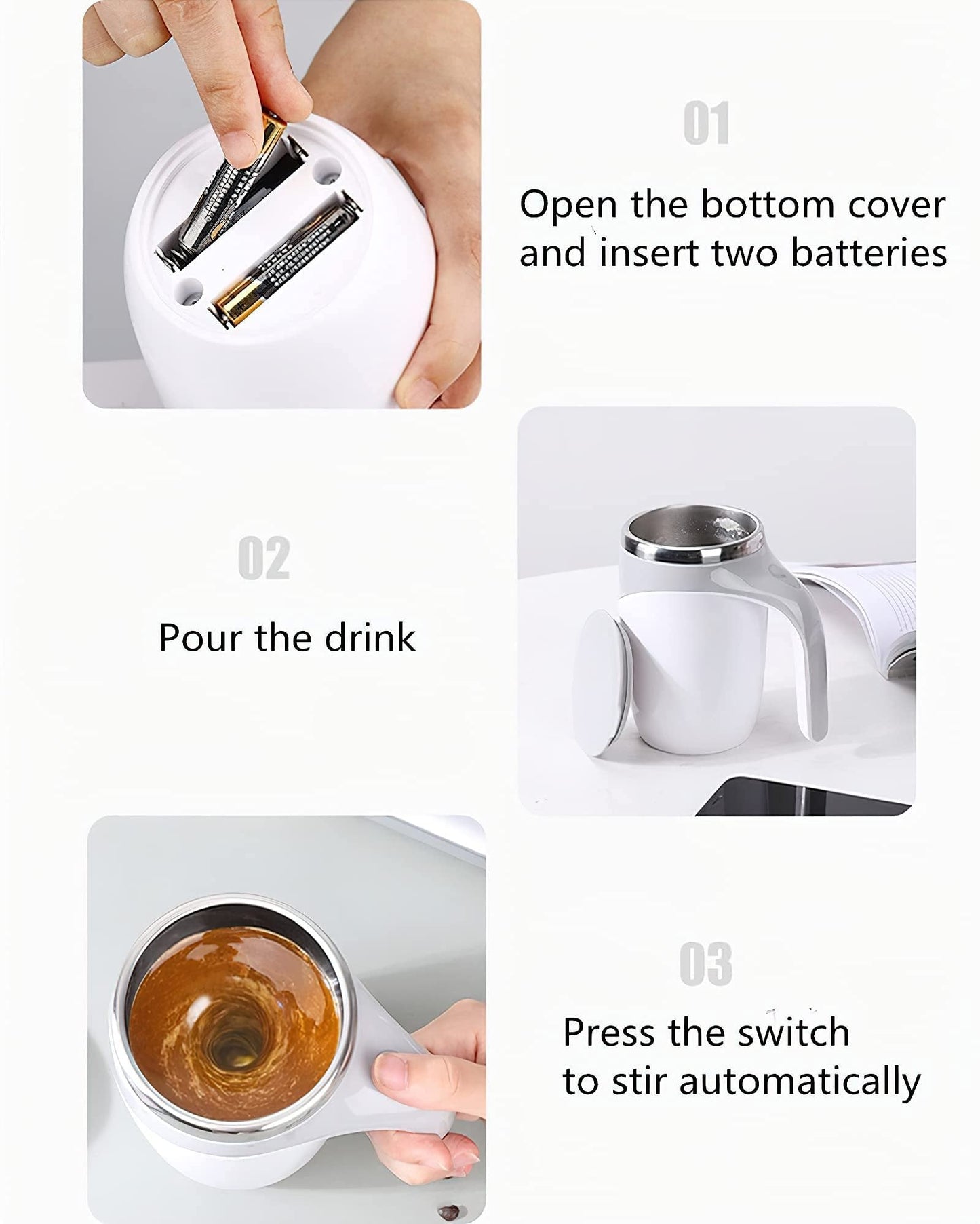 ⏳Limited-time 50% off⏰Rechargeable Automatic Magnetic Stirring Coffee Mug☕