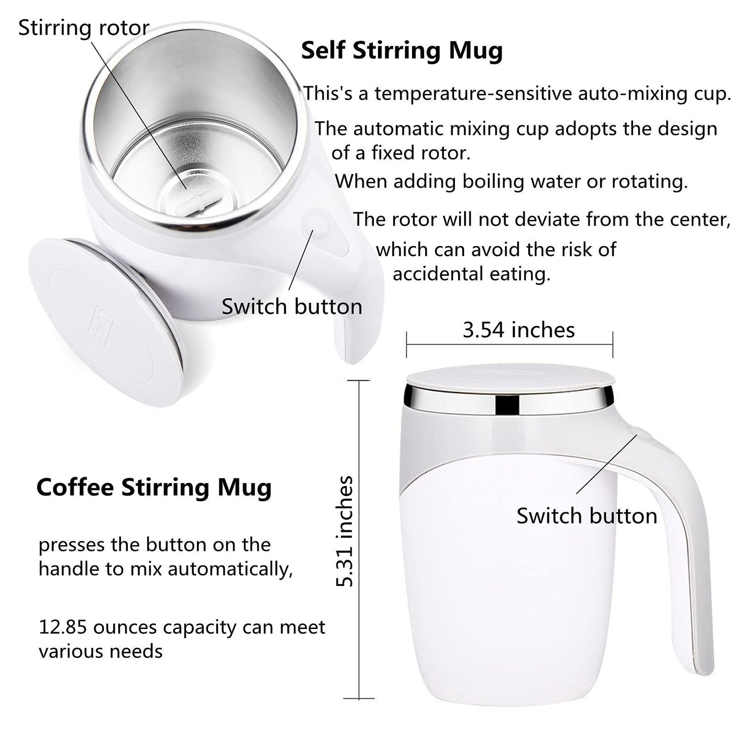 ⏳Limited-time 50% off⏰Rechargeable Automatic Magnetic Stirring Coffee Mug☕