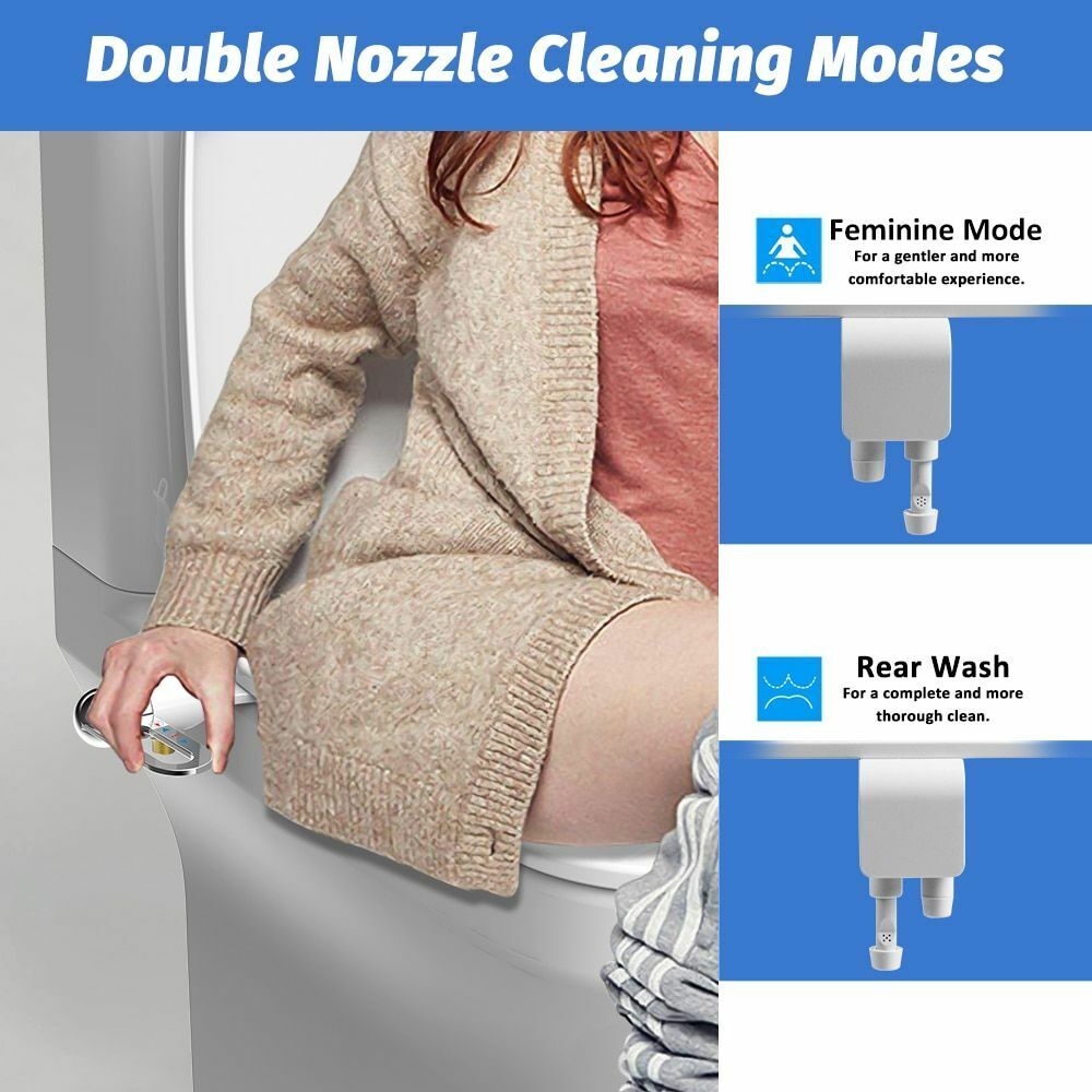 🚽 50% OFF NOW! 🚿 Non-Electric Dual Nozzle Bidet – Hygienic Self-Washing, Adjustable Water Pressure & Easy Installation Kit 🛠️