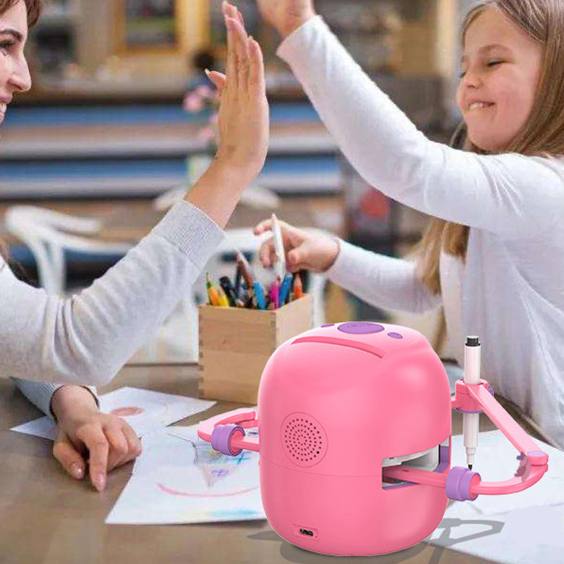 🔥Hot Sale Offers-Interactive Drawing Robot for Kids with 100 Cards