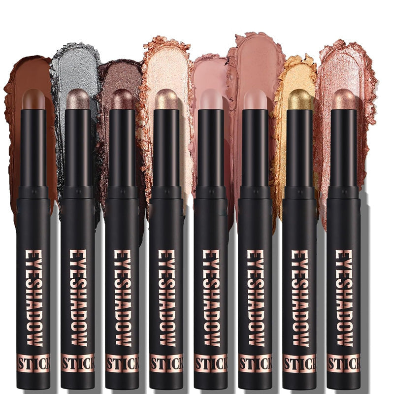 🎅ONLY TODAY -￡12.99 FOR 8 PCS!!🎄50K+ SOLD! 🎁✨8 Colors Glitter Eyeshadow Stick