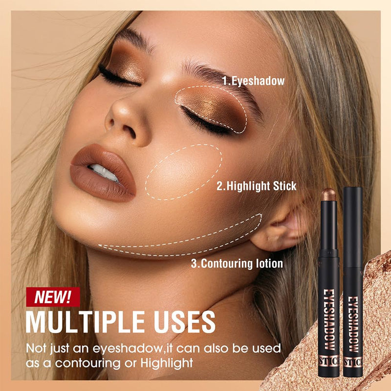🎅ONLY TODAY -￡12.99 FOR 8 PCS!!🎄50K+ SOLD! 🎁✨8 Colors Glitter Eyeshadow Stick