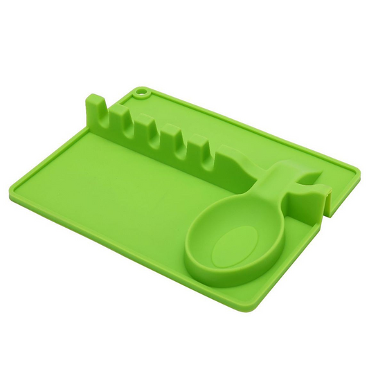 2-in-1 Silicone Utensil Rest with Drip Pad