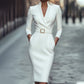 ✨Elegant new arrivals!💃Women's Elegant V-Neck Slim-Fitting Dress