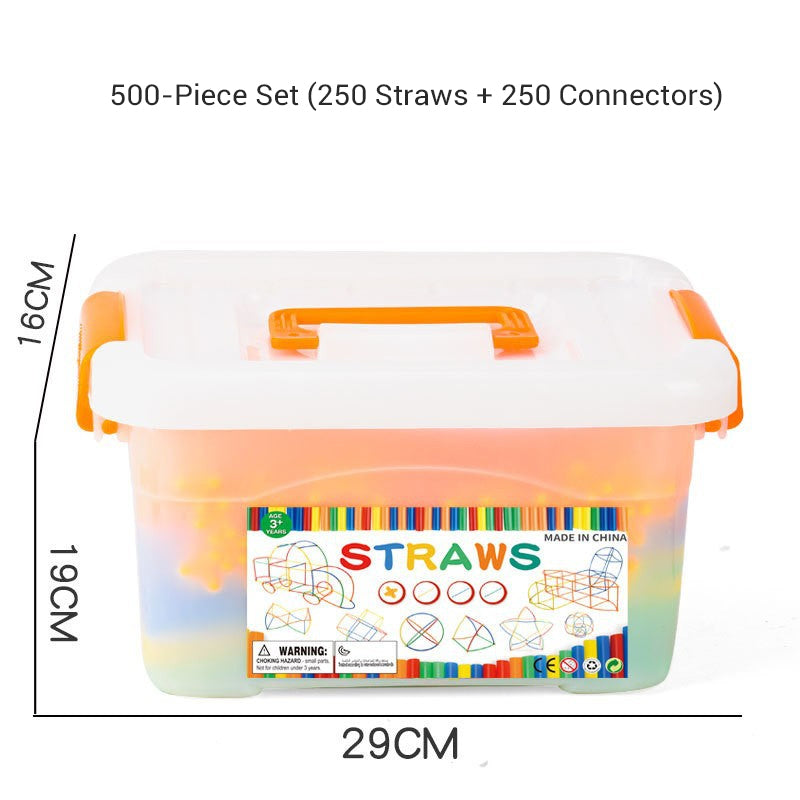 Flexible Straw Constructor Building Toy