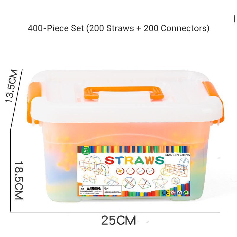 Flexible Straw Constructor Building Toy