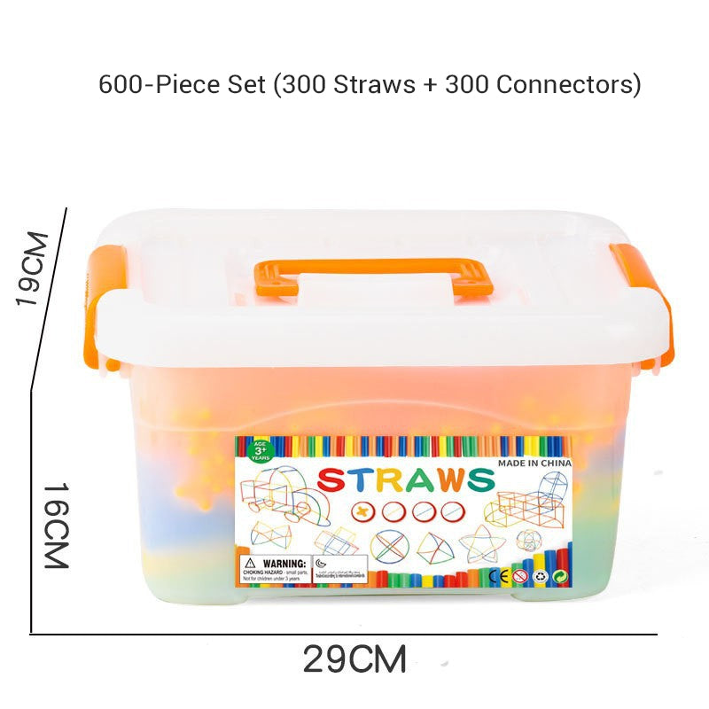 Flexible Straw Constructor Building Toy