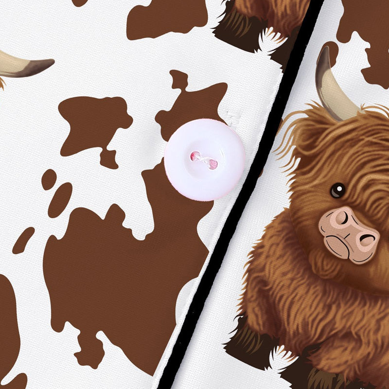 Women's Cartoon Print Comfortable Pajama Set: Long Sleeve Top & Pants