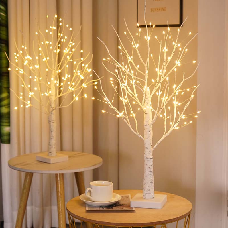 🔥 50% OFF! ✨ Decorative LED lamp “Birch” – warm, inviting light, energy-saving, natural design 🌳💡