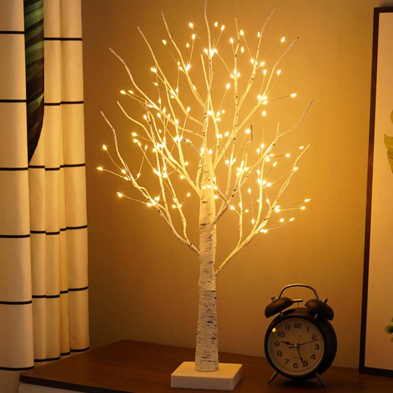 🔥 50% OFF! ✨ Decorative LED lamp “Birch” – warm, inviting light, energy-saving, natural design 🌳💡