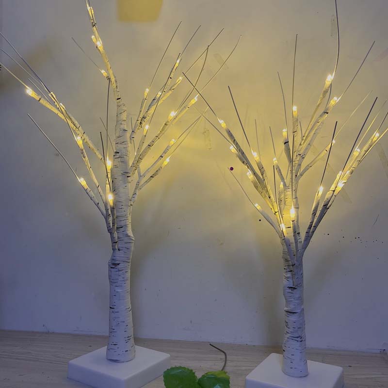 🔥 50% OFF! ✨ Decorative LED lamp “Birch” – warm, inviting light, energy-saving, natural design 🌳💡