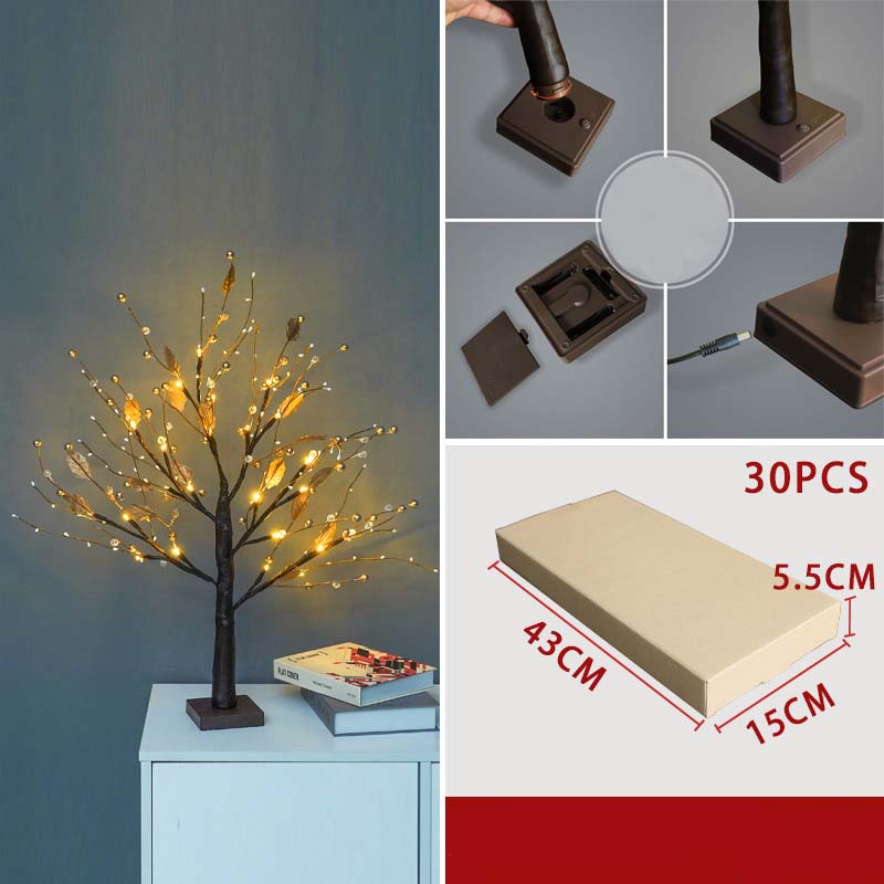 🔥 50% OFF! ✨ Decorative LED lamp “Birch” – warm, inviting light, energy-saving, natural design 🌳💡
