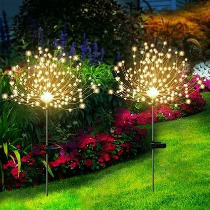 🔥Christmas Special Offer-Waterproof Solar Garden Fireworks Lamp