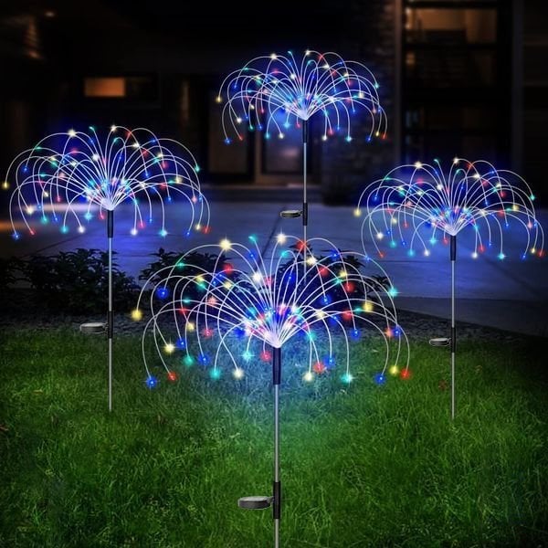 🔥Christmas Special Offer-Waterproof Solar Garden Fireworks Lamp