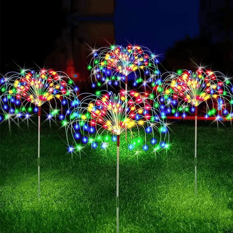 🔥Christmas Special Offer-Waterproof Solar Garden Fireworks Lamp