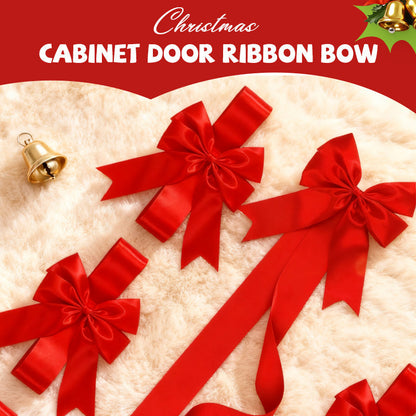 🎅Christmas Special Offer-Large Christmas Cabinet Door Ribbon Bow